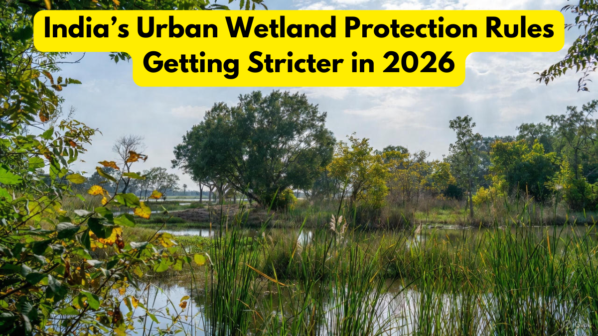 India’s Urban Wetland Protection Rules Getting Stricter in 2026