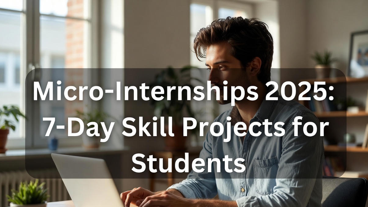 Micro-Internships 2025: 7-Day Skill Projects for Students