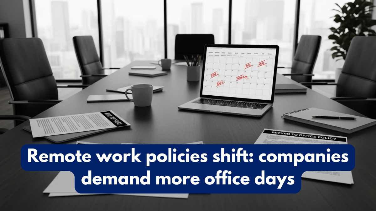 Remote work policies shift: companies demand more office days