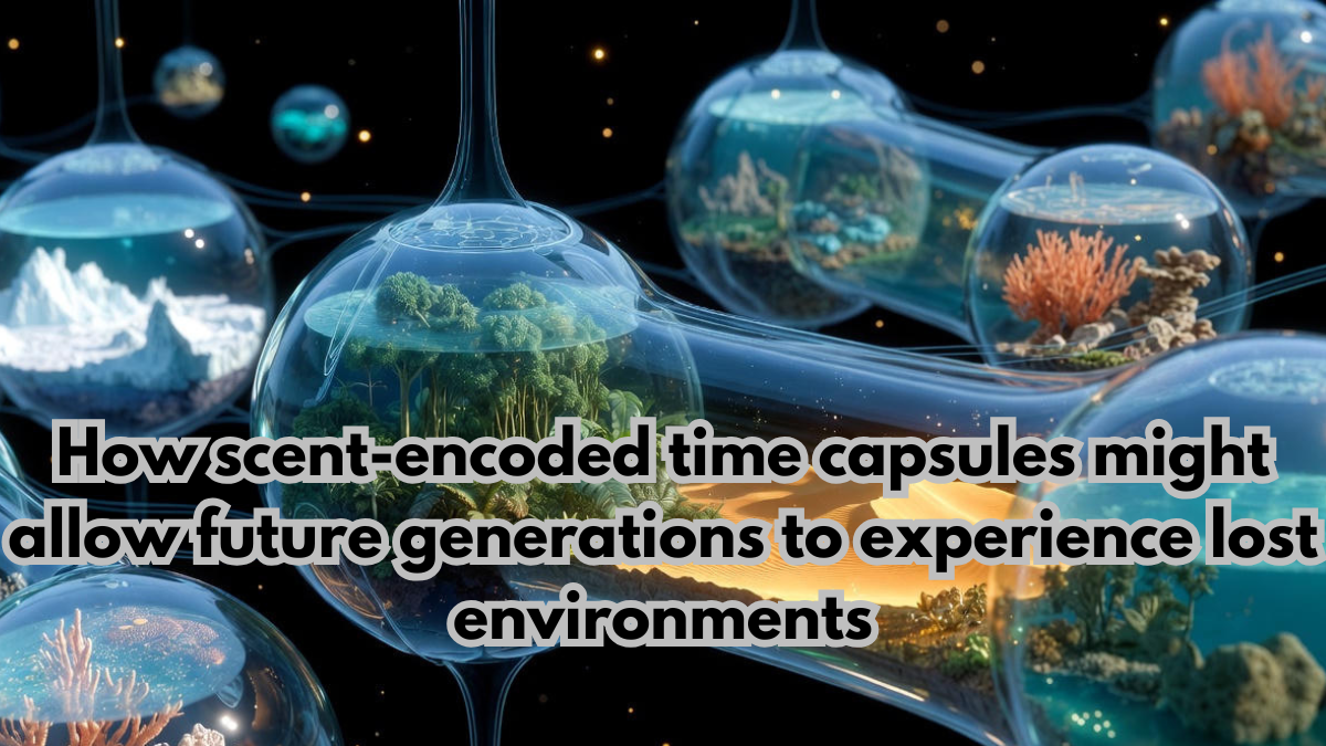 How scent-encoded time capsules might allow future generations to experience lost environments