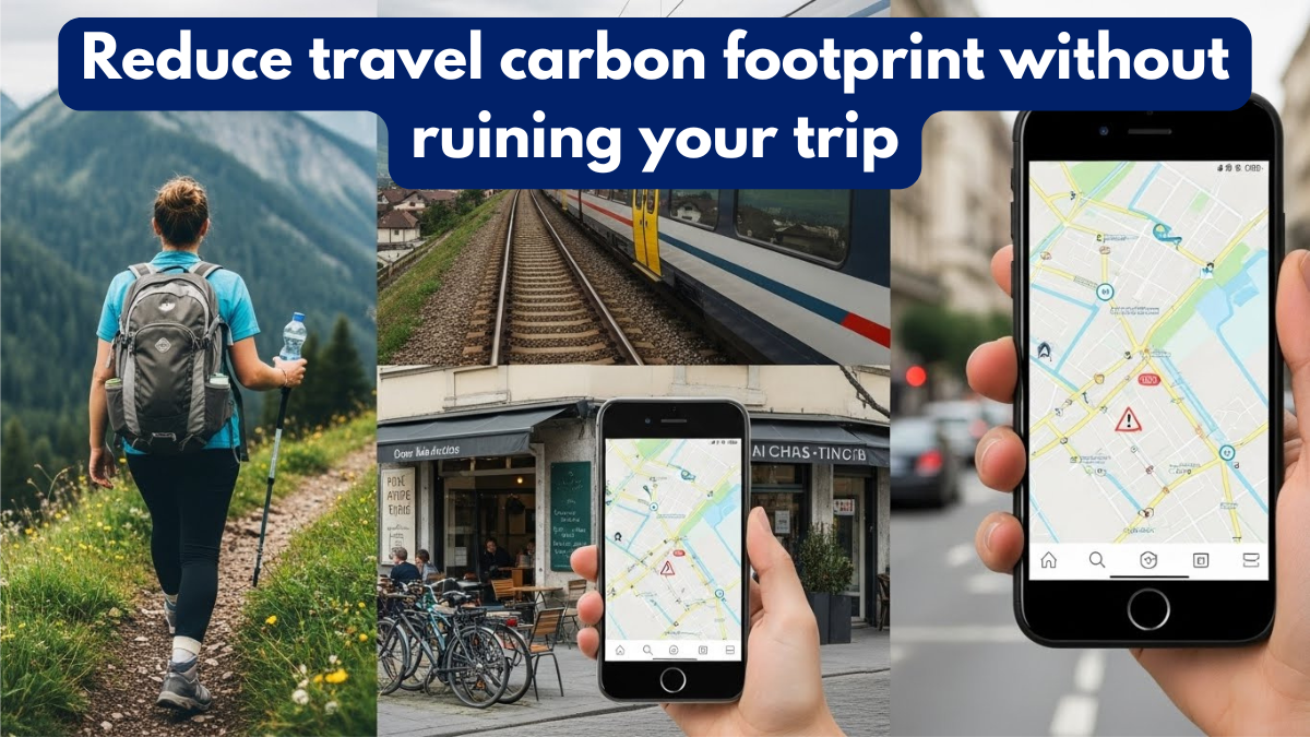 Reduce travel carbon footprint without ruining your trip