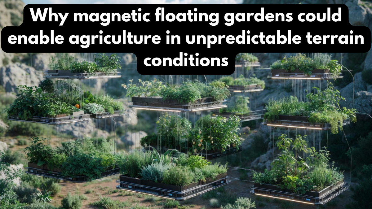 Why magnetic floating gardens could enable agriculture in unpredictable terrain conditions