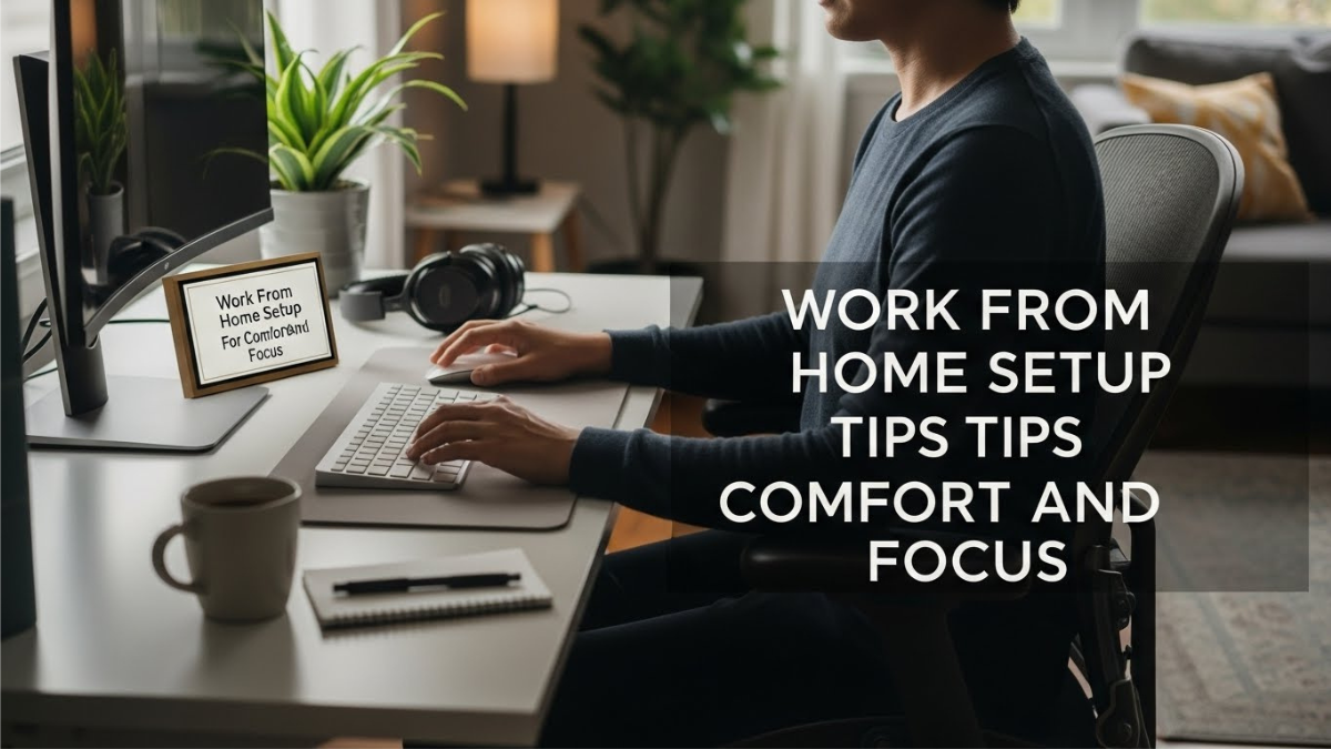 Work From Home Setup Tips For Comfort And Focus Today