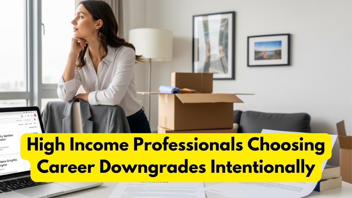 High Income Professionals Choosing Career Downgrades Intentionally
