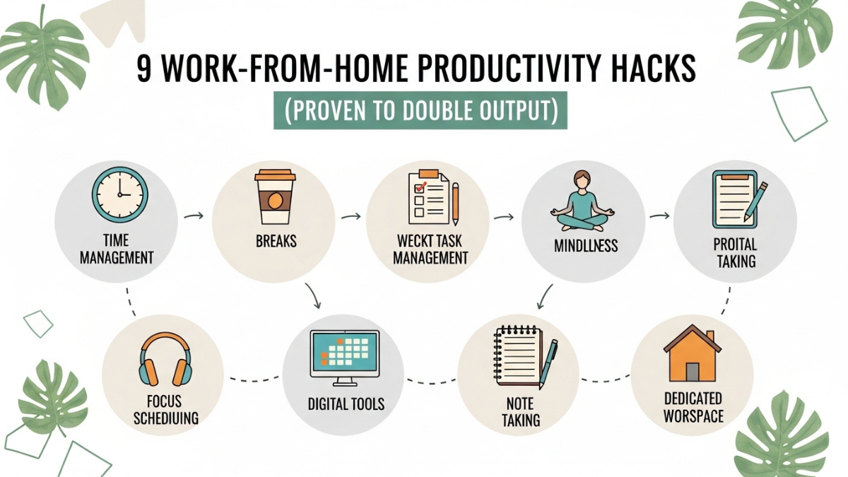 9 Work-From-Home Productivity Hacks (Proven to Double Output)